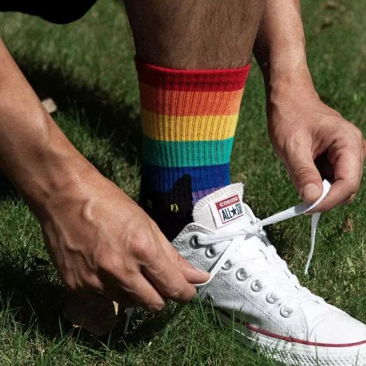 Black Cats Crew Socks-Pride