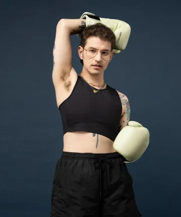 The Fluxion GYM Chest Binder - Racerback Black