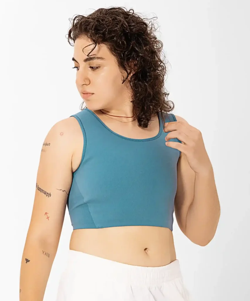 The Fluxion Regular Chest Binder-Half-Blue